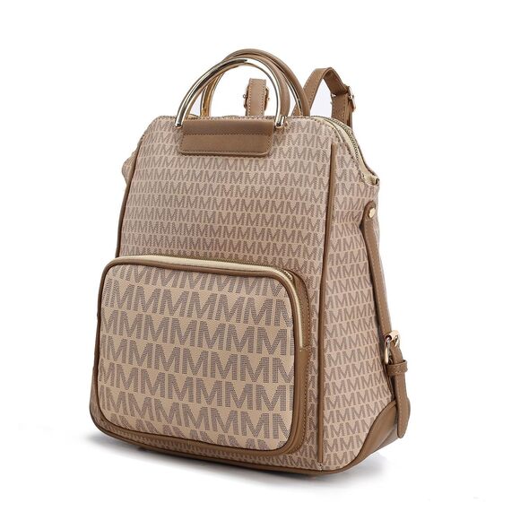 7382 Signature Backpack, Vegan Leather Travel Bag Top-Handle Fashion main image 5